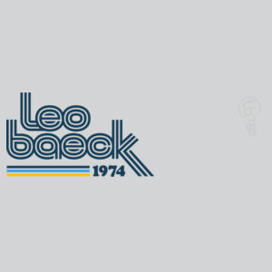 Leo Baeck 50th Baseball Tee  Design