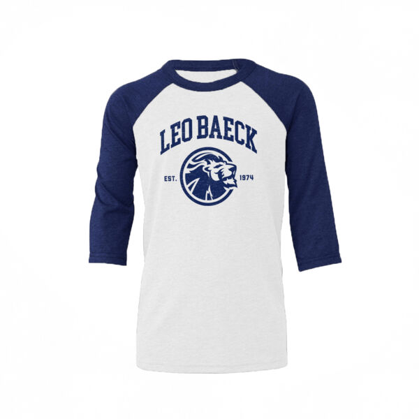 Adult Leo Baeck Baseball Tee  Thumbnail