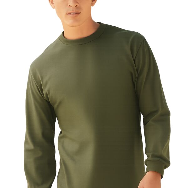 Unisex Heavyweight Cotton Long Sleeve Tee Thumbnail