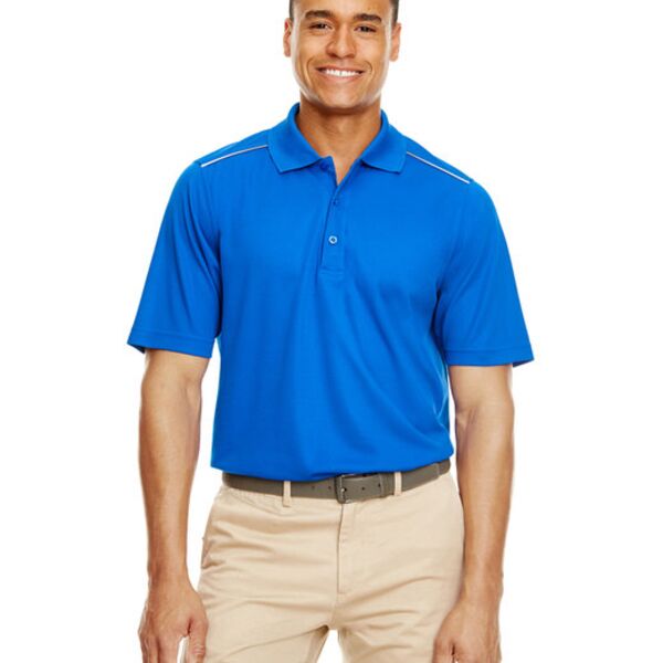 Men's Radiant Performance Piqué Polo with Reflective Piping Thumbnail